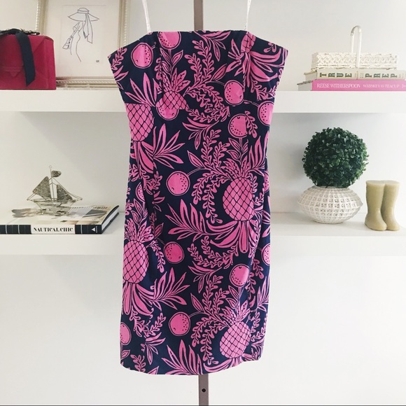 Lilly Pulitzer Originals Navy Pink Pineapple Dress